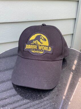 Jurassic World Dominion Promo Hat Movie Cap Black Adjustable Universal